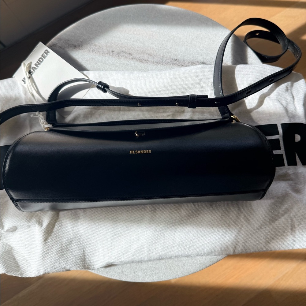 Jil Sander Small Cannolo Leather Shoulder Bag - Picture 3 of 13